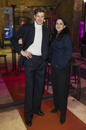 German Hearing Film Award, award ceremony at the Colosseum Cinema, Berlin, 24 03 2026 Helgi Schmid and Rana Farahani before the award ceremony for the German Hearing Film Award at the Colosseum Cinema in Berlin on 24 03 2026 Berlin Cinema Colosseum Copyright: xBenxKriemannx