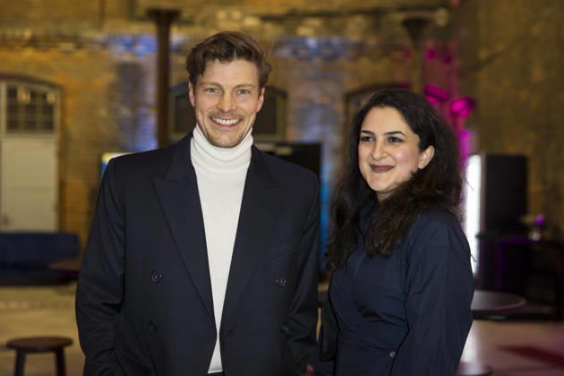 German Hearing Film Award, award ceremony at the Colosseum Cinema, Berlin, 24 03 2026 Helgi Schmid and Rana Farahani before the award ceremony for the German Hearing Film Award at the Colosseum Cinema in Berlin on 24 03 2026 Berlin Cinema Colosseum Copyright: xBenxKriemannx