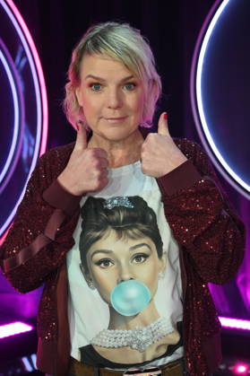 Actress and comedian Mirja Boes as a guest on the ARD show Ladies Night - the only comedy and cabaret show with an all-female cast on German-speaking television