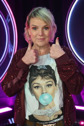 Actress and comedian Mirja Boes as a guest on the ARD show Ladies Night - the only comedy and cabaret show with an all-female cast on German-speaking television