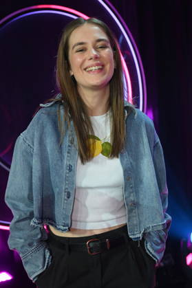 Actress and comedienne Josepha Walter as a guest on the ARD show Ladies Night - the only comedy and cabaret show with an all-female cast on German-speaking television