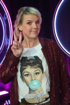 Actress and comedian Mirja Boes as a guest on the ARD show Ladies Night - the only comedy and cabaret show with an all-female cast on German-speaking television