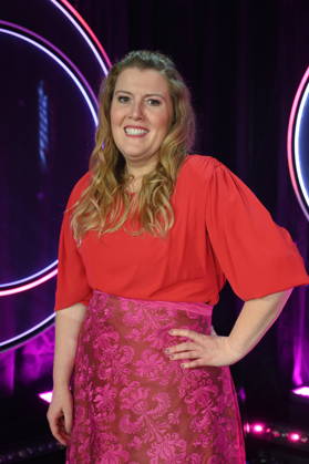 Cabaret artist Franziska Wanninger, author, actress and podcaster as a guest on the ARD show Ladies Night - the only comedy and cabaret show with an all-female cast on German-speaking television