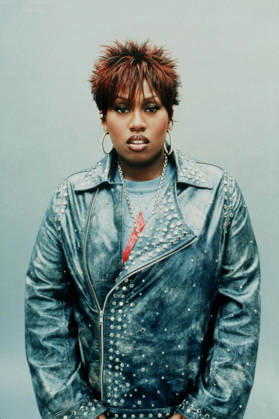 Studio Portraits of Missy Elliott Singer MISSY ELLIOTT in studio images. Missy Elliott s latest video won an award at the MTV Video Music Awards 2003. Madrid Spain Copyright: xRemixAgencyx