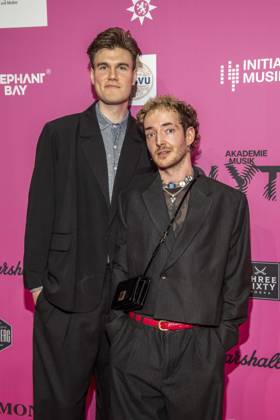 ABB POLYTON Room 27, Tristan Stadtler and Mathis Schroeder as guests on the red carpet at the Polyton Music Prize Award Ceremony 2026 at Atelier GardensBerkin on Wednesday 25 03 2026 in Berlin Berlin Germany