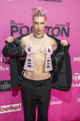 ABB POLYTON Floss, singer on the red carpet at the Polyton Music Prize Award Ceremony 2026 at Atelier GardensBerkin on Wednesday 25 03 2026 in Berlin Berlin Germany