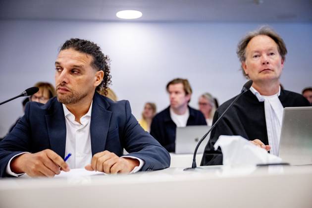 AMSTERDAM - The Public Prosecution Service is presenting its sentencing demand against Ali B in the appeal. The Public Prosecution Service wants to see him convicted for two counts of sexual assault and the rape of singer Ellen ten Damme. On July 12, 2024, he was sentenced to two years in prison for a rape and an attempted rape. ROBIN UTRECHT ANP netherlands out - belgium out  Copyright: xx x554376083x originalFilename: 554376083.jpg