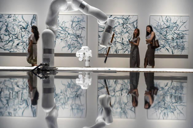 HONGKONG-ART ART-BASEL Fellowship x Artxcode on display at Art Basel 2026 in Hong Kong, March 26, 2026. NEXPHER Vernon Yuen HONG KONG