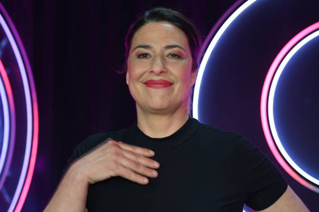 Actress and cabaret artist Eva Eiselt as a guest on the ARD show Ladies Night - the only comedy and cabaret show with an all-female cast on German-speaking television