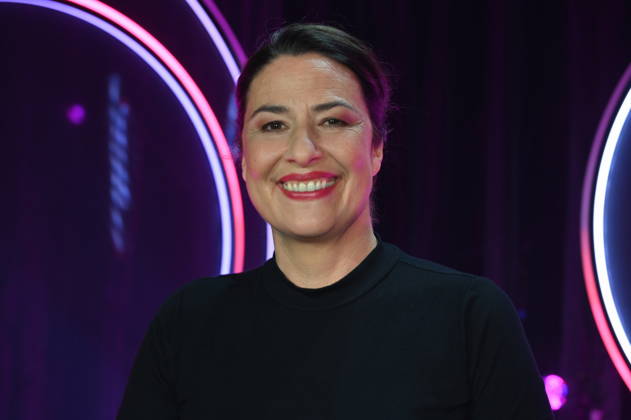 Actress and cabaret artist Eva Eiselt as a guest on the ARD show Ladies Night - the only comedy and cabaret show with an all-female cast on German-speaking television