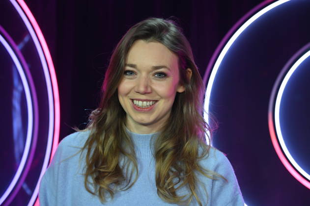 Actress and comedian Victoria Abelmann Brockmann as a guest on the ARD show Ladies Night - the only comedy and cabaret show with an all-female cast on German-speaking television