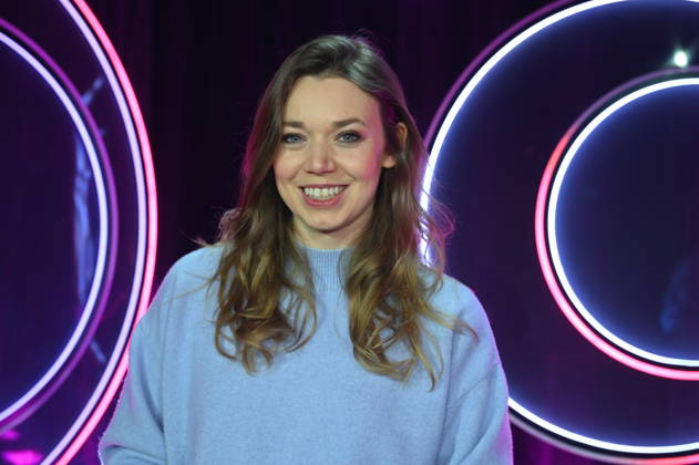 Actress and comedian Victoria Abelmann Brockmann as a guest on the ARD show Ladies Night - the only comedy and cabaret show with an all-female cast on German-speaking television