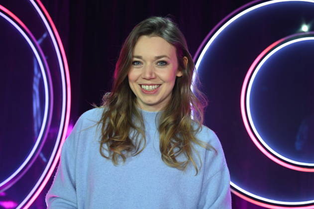Actress and comedian Victoria Abelmann Brockmann as a guest on the ARD show Ladies Night - the only comedy and cabaret show with an all-female cast on German-speaking television