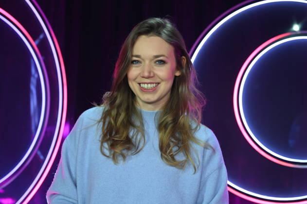 Actress and comedian Victoria Abelmann Brockmann as a guest on the ARD show Ladies Night - the only comedy and cabaret show with an all-female cast on German-speaking television