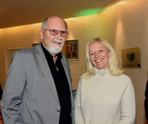 Gunter Fette Estate administrator for works by Karl Valentin and Liesl Karlstadt Great-granddaughter of Karl Valentin Roesmarie Scheitler Munich Gruenwald 26 03 2026 Buergerhaus Roemerschanz Exhibition opening for the special exhibition Karl Valentin und die Alten Rittersleut in Burg Gruenwald, Zweigmuseum der Archaeologischen Staatssammlung, Foto Muenchen