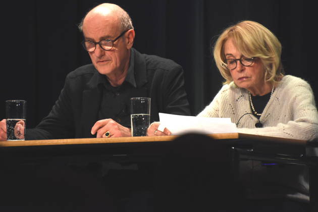 Reading with Johannes Herrschmann Actor Gisela Schneeberger Actress Munich Gruenwald 26 03 2026 Buergerhaus Roemerschanz Exhibition Opening for the special exhibition Karl Valentin und die Alten Rittersleut in the castle Gruenwald, Zweigmuseum der Archaeologischen Staatssammlung, Foto Muenchen