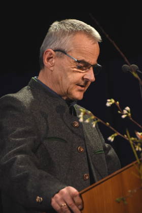 Prof Dr Rupert Gebhard Director Gruenwald Castle Munich Gruenwald 26 03 2026 Buergerhaus Roemerschanz Exhibition Opening for the special exhibition Karl Valentin und die Alten Rittersleut in Gruenwald Castle, Branch Museum of the Archaeological State Collection, Photo Munich
