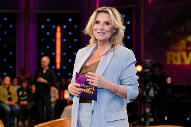 MDR Riverboat presenter Kim Fisher on the occasion of the recording of the MDR talk show Riverboat on 27 03 2026 at Mediacity Leipzig 20260327ADO0003