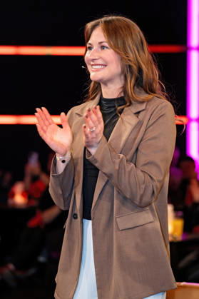 MDR Riverboat Julia Taubitz Double Olympic champion and overall World Cup winner in luge on the occasion of the recording of the MDR talk show Riverboat on 27 03 2026 in the Mediacity Leipzig 20260327ADO0038