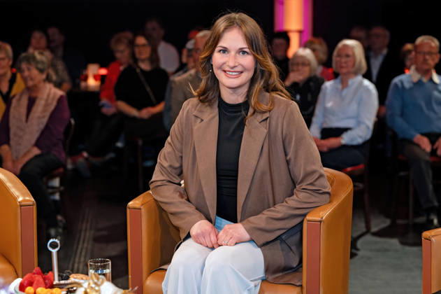 MDR Riverboat Julia Taubitz Double Olympic champion and overall World Cup winner in luge on the occasion of the recording of the MDR talk show Riverboat on 27 03 2026 in the Mediacity Leipzig 20260327ADO0049