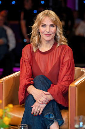 MDR Riverboat actress Tanja Wedhorn on the occasion of the recording of the MDR talk show Riverboat on 27 03 2026 at Mediacity Leipzig 20260327ADO0059