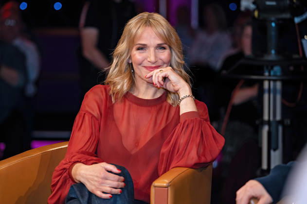 MDR Riverboat actress Tanja Wedhorn on the occasion of the recording of the MDR talk show Riverboat on 27 03 2026 at Mediacity Leipzig 20260327ADO0083