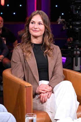 MDR Riverboat Julia Taubitz Double Olympic champion and overall World Cup winner in luge on the occasion of the recording of the MDR talk show Riverboat on 27 03 2026 in the Mediacity Leipzig 20260327ADO0086
