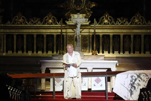 27 03 2026, Ben Becker, actor, on anniversary tour for 10 years of ÒI, JudasÓ live at Berlin Cathedral, Berlin, Berlin