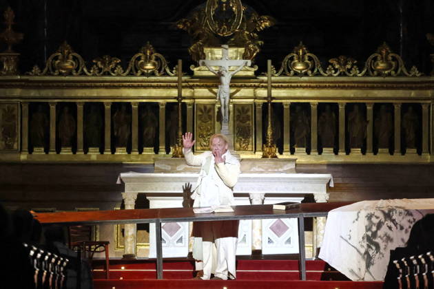 27 03 2026, Ben Becker, actor, on anniversary tour for 10 years of ÒI, JudasÓ live at Berlin Cathedral, Berlin, Berlin