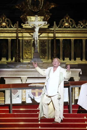 27 03 2026, Ben Becker, actor, on anniversary tour for 10 years of ÒI, JudasÓ live at Berlin Cathedral, Berlin, Berlin
