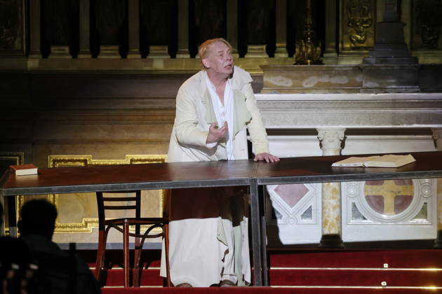 27 03 2026, Ben Becker, actor, on anniversary tour for 10 years of ÒI, JudasÓ live at Berlin Cathedral, Berlin, Berlin