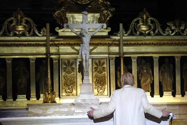 27 03 2026, Ben Becker, actor, on anniversary tour for 10 years of ÒI, JudasÓ live at Berlin Cathedral, Berlin, Berlin