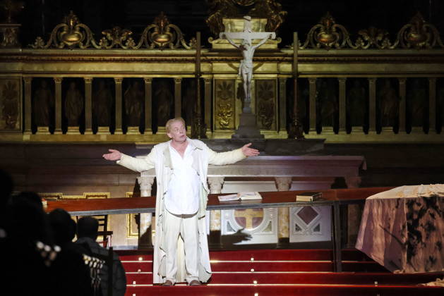 27 03 2026, Ben Becker, actor, on anniversary tour for 10 years of ÒI, JudasÓ live at Berlin Cathedral, Berlin, Berlin