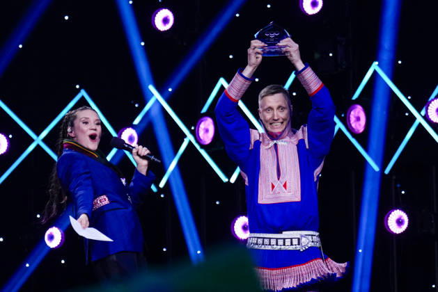 Sami Grand Prix 2016 Kautokeino 20260328 Niillas Bongo sang NaÅ¡Å¡a alddut during the final of the Sami Grand Prix SGP, in the sports hall in Kautokeino on Saturday evening Sami Grand Prix is an annual Sami song and joike competition that brings together participants from all over Sapmi, spanning Norway, Sweden and Finland  Copyright: xHeikoxJungex xNTBx