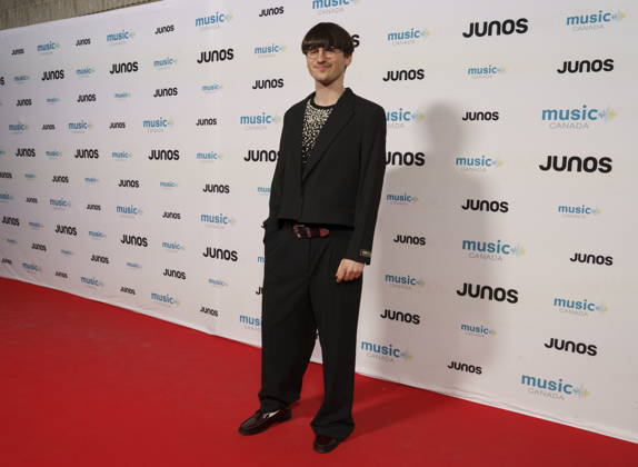 March 28, 2026, Hamilton, On, CAN: Fredz, nominated for Francophone Album of the Year, on the red carpet at the 2026 Juno Awards Gala in Hamilton, Ont. on Saturday, March 28, 2026. Hamilton CAN  - ZUMAc35_ 20260328_zaf_c35_147 Copyright: xPeterxPowerx