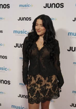 March 28, 2026, Hamilton, On, CAN: Anna Sofia, nominated for Dance Recording of the Year, on the red carpet at the 2026 Juno Awards Gala in Hamilton, Ont. on Saturday, March 28, 2026. Hamilton CAN  - ZUMAc35_ 20260328_zaf_c35_150 Copyright: xPeterxPowerx