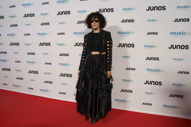 March 28, 2026, Hamilton, On, CAN: Regine Chassagne of Arcade Fire, nominated for Group of the Year, on the red carpet at the 2026 Juno Awards Gala in Hamilton, Ont. on Saturday, March 28, 2026. Hamilton CAN  - ZUMAc35_ 20260328_zaf_c35_156 Copyright: xPeterxPowerx