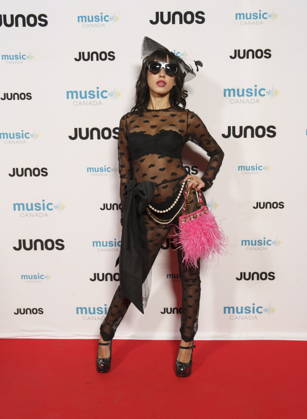 March 28, 2026, Hamilton, On, CAN: Isabella Lovestory, nominated for Latin Music recording of the Year, on the red carpet at the 2026 Juno Awards Gala in Hamilton, Saturday, March 28, 2026. Hamilton CAN  - ZUMAc35_ 20260328_zaf_c35_173 Copyright: xPeterxPowerx