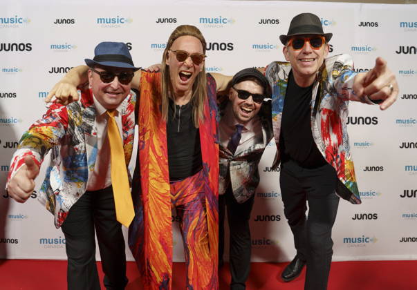 March 28, 2026, Hamilton, On, CAN: Members of Shuffle Demons, nominated for Jazz Album of the Year, Group, on the red carpet at the 2026 Juno Awards Gala in Hamilton, Saturday, March 28, 2026. Hamilton CAN - ZUMAc35_ 20260328_zaf_c35_176 Copyright: xPeterxPowerx