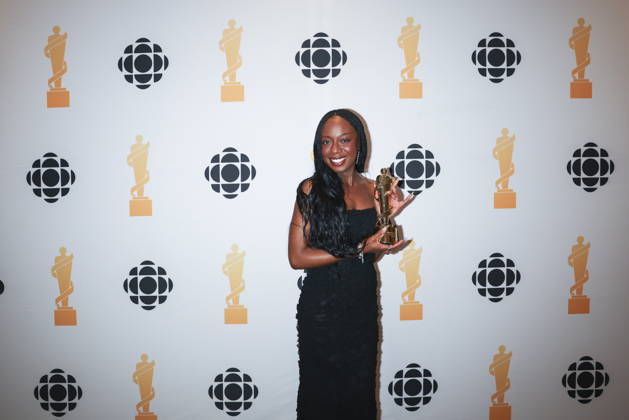 March 28, 2026, Hamilton, On, Canada: Debby Friday poses for photos after winning Dance Recording of the Year during the 2026 Juno Awards Gala in Hamilton, Saturday, March 28, 2026. Hamilton Canada  - ZUMAc35_ 20260328_zaf_c35_184 Copyright: xNickxIwanyshynx
