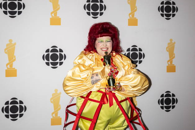 March 28, 2026, Hamilton, On, Canada: Begonia poses for photos after winning Adult Alternative Album of the Year during the 2026 Juno Awards Gala in Hamilton, Saturday, March 28, 2026. Hamilton Canada  - ZUMAc35_ 20260328_zaf_c35_195 Copyright: xNickxIwanyshynx