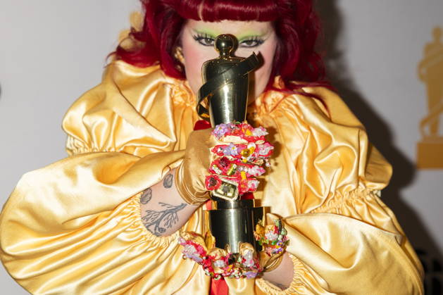 March 28, 2026, Hamilton, On, Canada: Begonia poses for photos after winning Adult Alternative Album of the Year during the 2026 Juno Awards Gala in Hamilton, Saturday, March 28, 2026. Hamilton Canada  - ZUMAc35_ 20260328_zaf_c35_197 Copyright: xNickxIwanyshynx