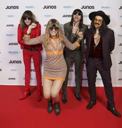 March 28, 2026, Hamilton, On, CAN: The Damn Truth, nominated for Rock Album of the Year, on the red carpet at the 2026 Juno Awards Gala in Hamilton, Saturday, March 28, 2026. Hamilton CAN  - ZUMAc35_ 20260328_zaf_c35_202 Copyright: xPeterxPowerx