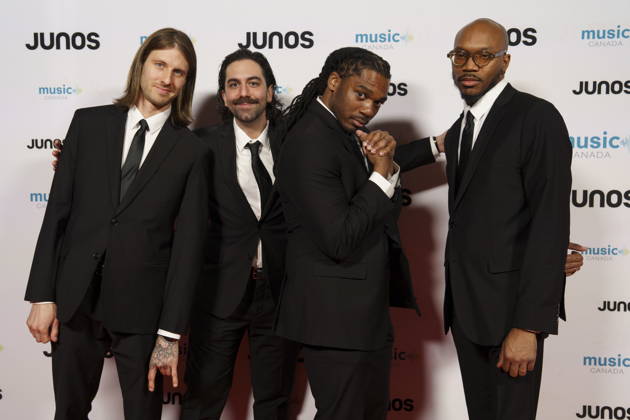 March 28, 2026, Hamilton, On, CAN: Members of The OBGMS, nominated for Alternative Album of the Year, on the red carpet at the 2026 Juno Awards Gala in Hamilton, Saturday, March 28, 2026. Hamilton CAN  - ZUMAc35_ 20260328_zaf_c35_209 Copyright: xPeterxPowerx