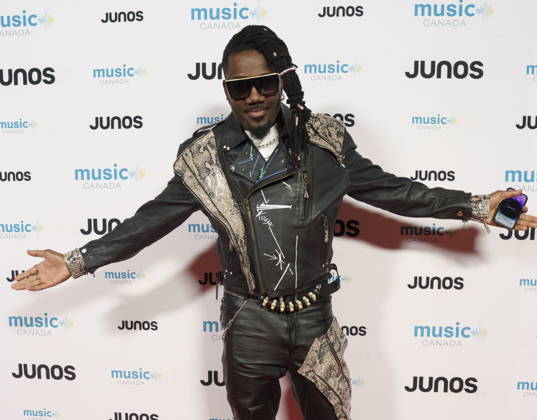 March 28, 2026, Hamilton, On, CAN: Kizaba, nominated for Global Music Album of the Year, on the red carpet at the 2026 Juno Awards Gala in Hamilton, Saturday, March 28, 2026. Hamilton CAN  - ZUMAc35_ 20260328_zaf_c35_213 Copyright: xPeterxPowerx
