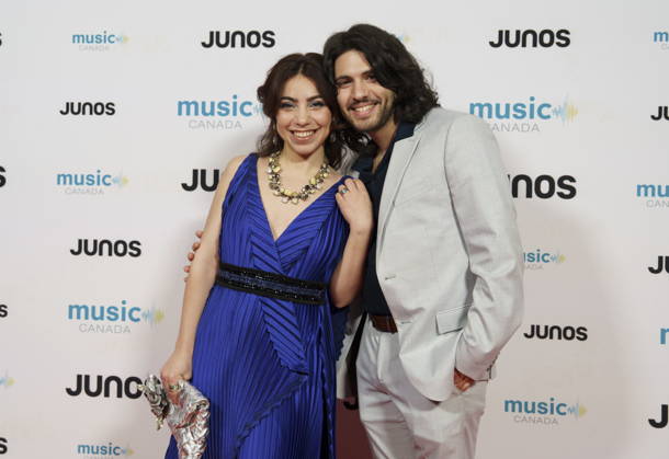 March 28, 2026, Hamilton, On, CAN: Members of Kazdoura, nominated for Global Music Album of the Year, on the red carpet at the 2026 Juno Awards Gala in Hamilton, Saturday, March 28, 2026. Hamilton CAN  - ZUMAc35_ 20260328_zaf_c35_212 Copyright: xPeterxPowerx