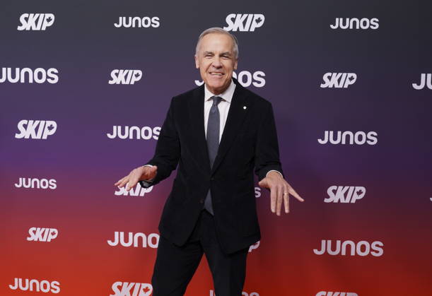 March 29, 2026, Hamilton, Ont, CANADA: Prime Minister Mark Carney arrives at the 2026 Juno Awards in Hamilton, on Sunday, March 29, 2026. Hamilton CANADA  - ZUMAc35_ 20260329_zaf_c35_165 Copyright: xPeterxPowerx