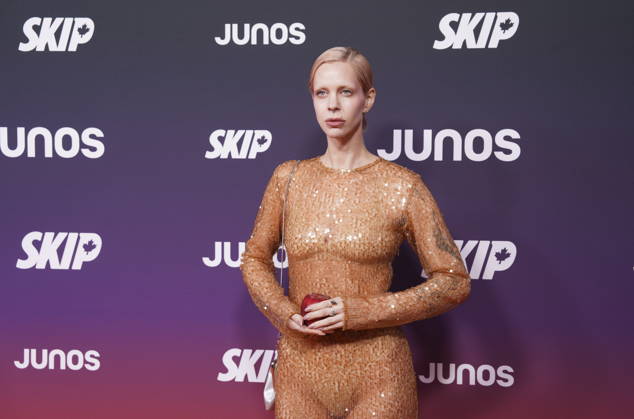 March 29, 2026, Hamilton, Ont, CANADA: AADJA arrives at the 2026 Juno Awards in Hamilton, on Sunday March 29, 2026. Hamilton CANADA  - ZUMAc35_ 20260329_zaf_c35_209 Copyright: xPeterxPowerx