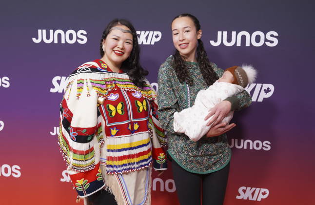 March 29, 2026, Hamilton, Ont, CANADA: Piungualaq arrives at the 2026 Juno Awards in Hamilton, on Sunday March 29, 2026. Hamilton CANADA  - ZUMAc35_ 20260329_zaf_c35_210 Copyright: xPeterxPowerx