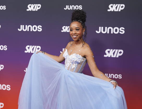 March 29, 2026, Hamilton, Ont, CANADA: Samora arrives at the 2026 Juno Awards in Hamilton, on Sunday March 29, 2026. Hamilton CANADA  - ZUMAc35_ 20260329_zaf_c35_213 Copyright: xPeterxPowerx